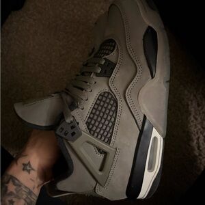 Jordan Gray and Black Sneakers